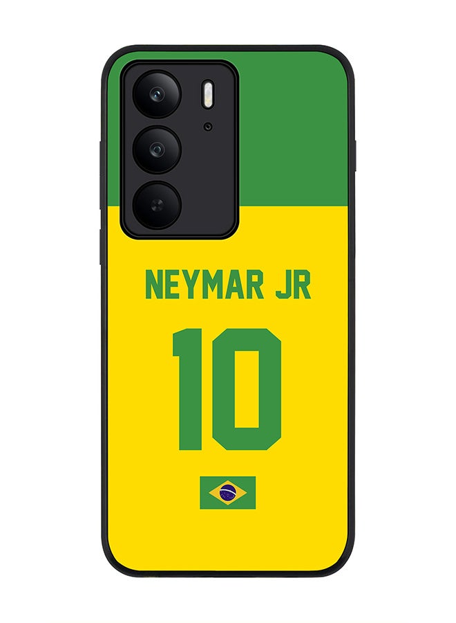 Stylizedd For Realme C75x / C75 4G Case,Slim fit Camera Protection, Shockproof Thin Phone cover  - Football - Brazil,  Neymar Jr - Image 1